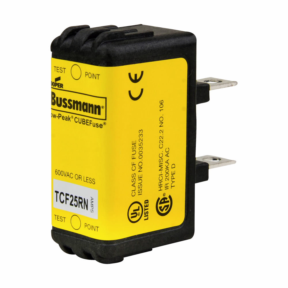 Bussmann TCF25RN CUBEFuse Low Voltage Fuse | 600V 25A 300kA@600V TD TCF_RN