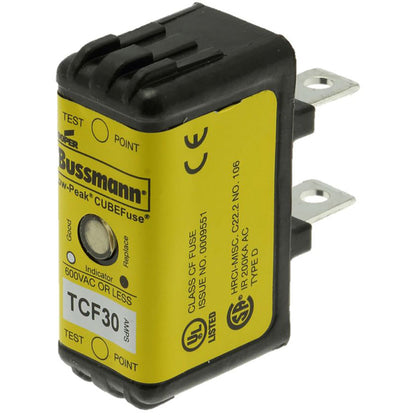 Bussmann TCF30 Low Voltage Fuse | 600V 30A 300kA@600V CUBEFuse