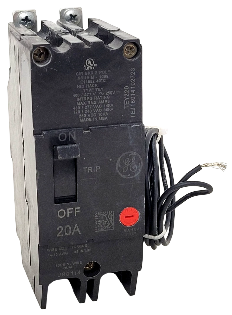 General Electric TEY220ST12 Circuit Breaker | 480V 20A 2P 14kA@480V Bolt-On Q-Line