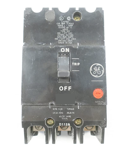 TEY380 - General Electric Bolt-On 80 Amp 3 Pole Circuit Breaker - Essential Electric Supply