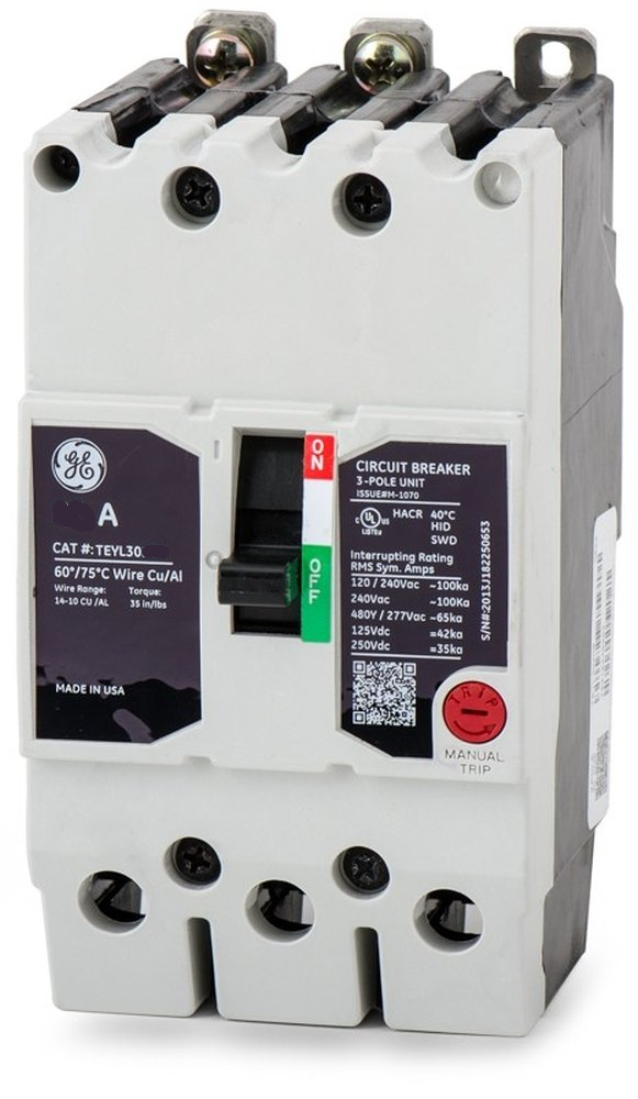 TEYL3035B - General Electric Bolt-On 35 Amp 3 Pole Circuit Breaker - Essential Electric Supply