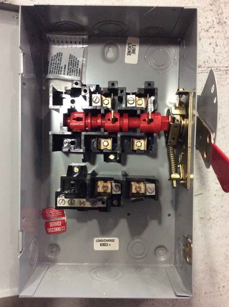 General Electric TG3222 Disconnect Switch | 240V 60A 2P Fusible Spec-Setter