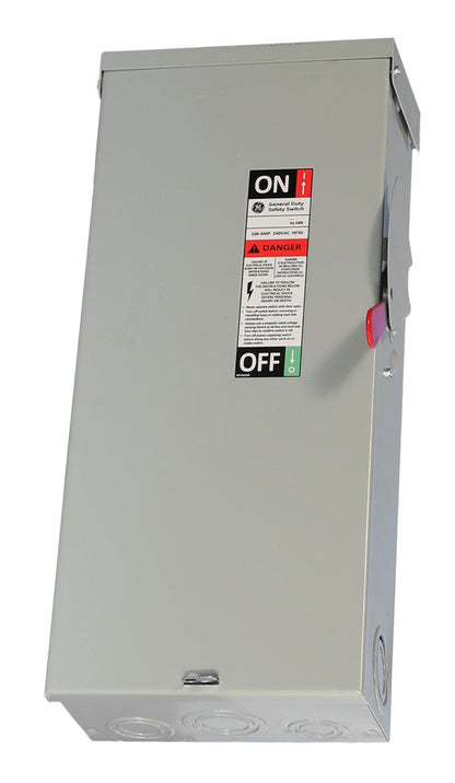 General Electric TG4323R Disconnect Switch | 240V 100A 3P Fusible NEMA 3R Spec-Setter