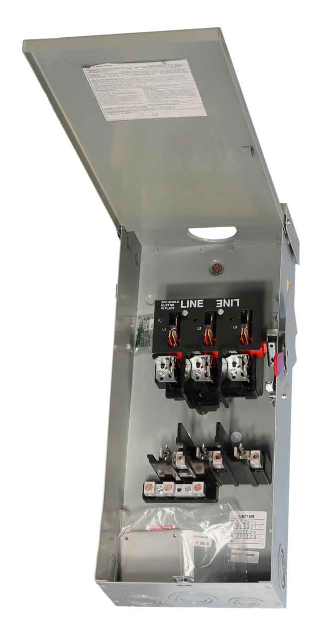 General Electric TG4323R Disconnect Switch | 240V 100A 3P Fusible NEMA 3R Spec-Setter