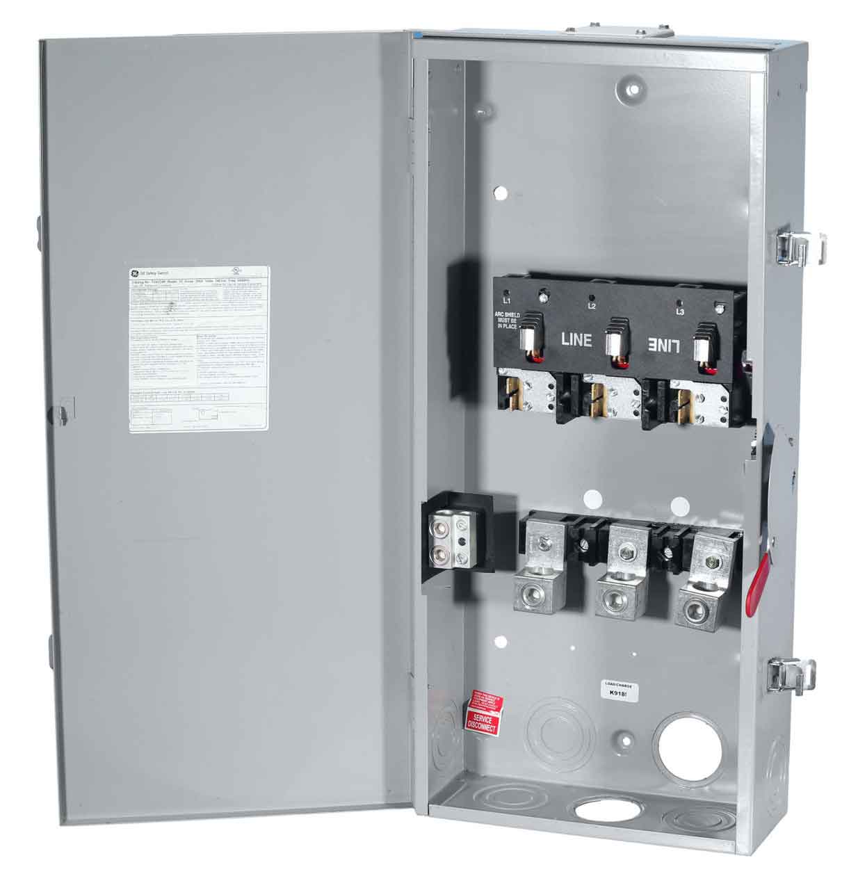 General Electric TG4324R Disconnect Switch | 240V 200A 3P Fusible Spec-Setter