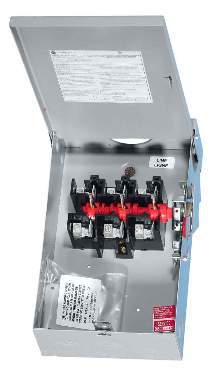 General Electric TGN3322R Disconnect Switch | 240V 60A 3P Non-Fusible Spec-Setter