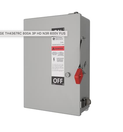 TH4367RC Distribution Equipment | 600 VAC NEMA 3R