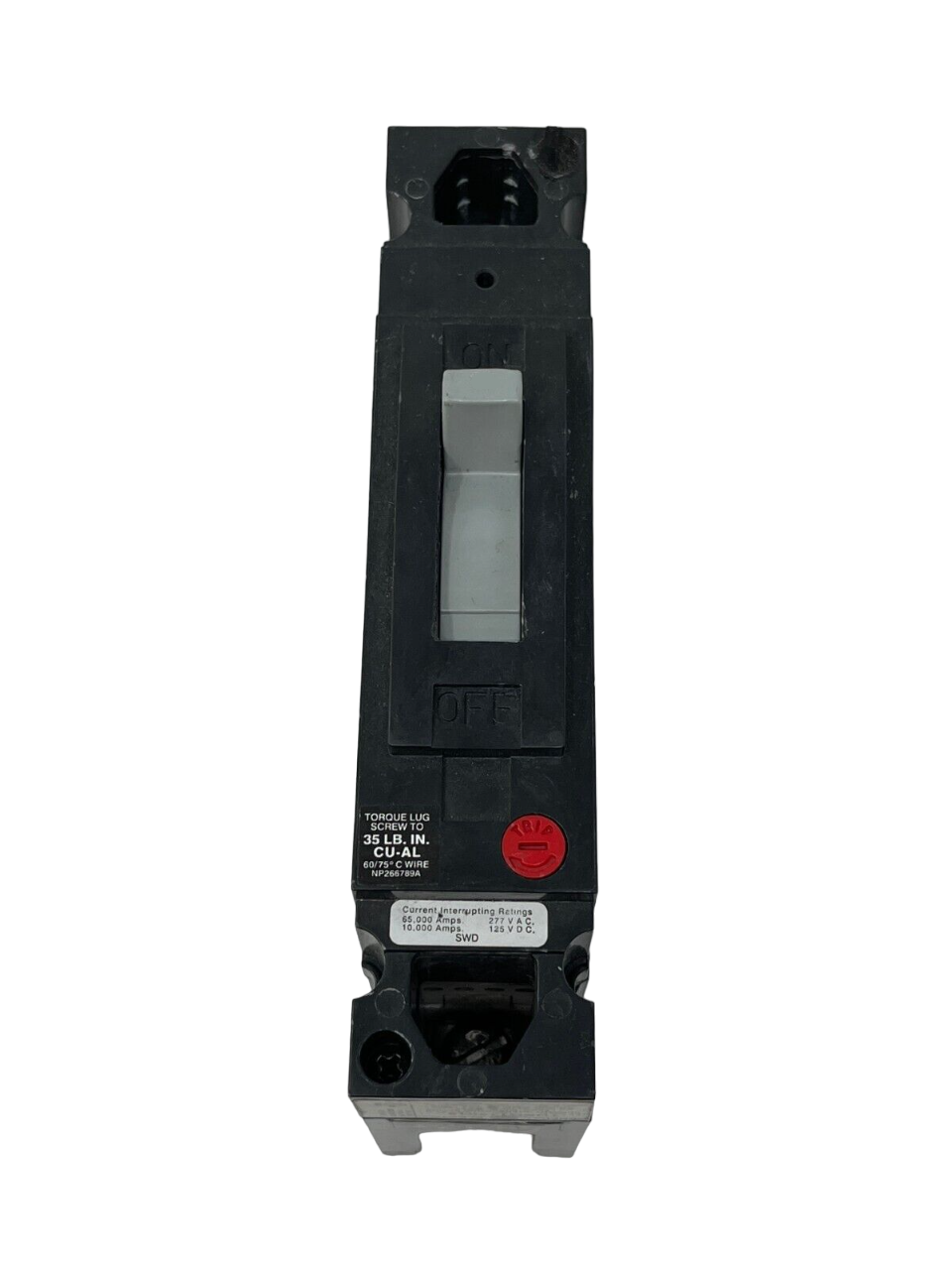 THED113025WL - General Electric Feed-Thru 25 Amp 1 Pole Circuit Breaker - Essential Electric Supply