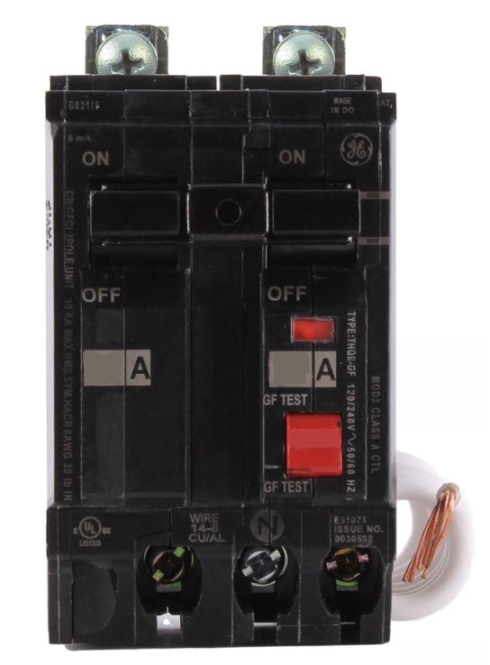 THQB2120GFT - General Electric Bolt-On 20 Amp 2 Pole Circuit Breaker - Essential Electric Supply