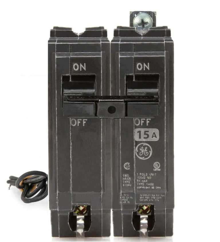 THHQB1115ST1 - General Electric Bolt-On 120V 15A 1 pole circuit breaker 22kA@120V - Essential Electric Supply