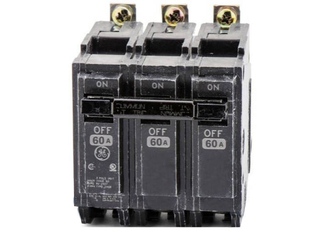 General Electric THHQL32080 Circuit Breaker | 240V 80A 3P 22kA@240V Plug-In Q-Line