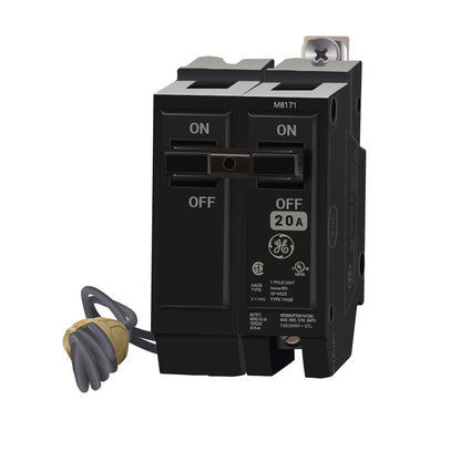General Electric THQB1120ST1 Circuit Breaker | 120V 20A 1P 10kA@120V Bolt-On Q-Line