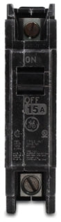 General Electric THQC1115 Circuit Breaker | 240V 15A 1P 10KA@240V Bolt-On Thermal Magnetic Q-Line