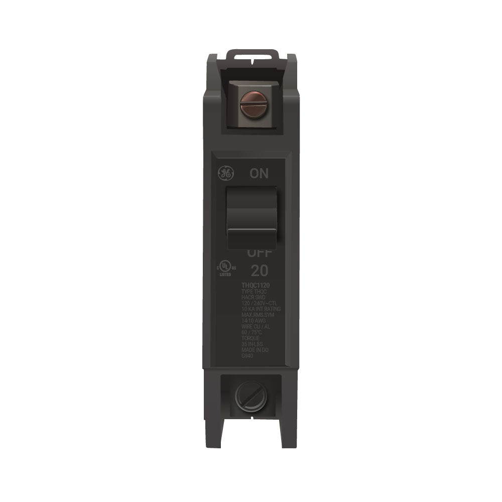 General Electric THQC1120 Circuit Breaker | 240V 20A 1P 10KA@240V Bolt-On Q-Line