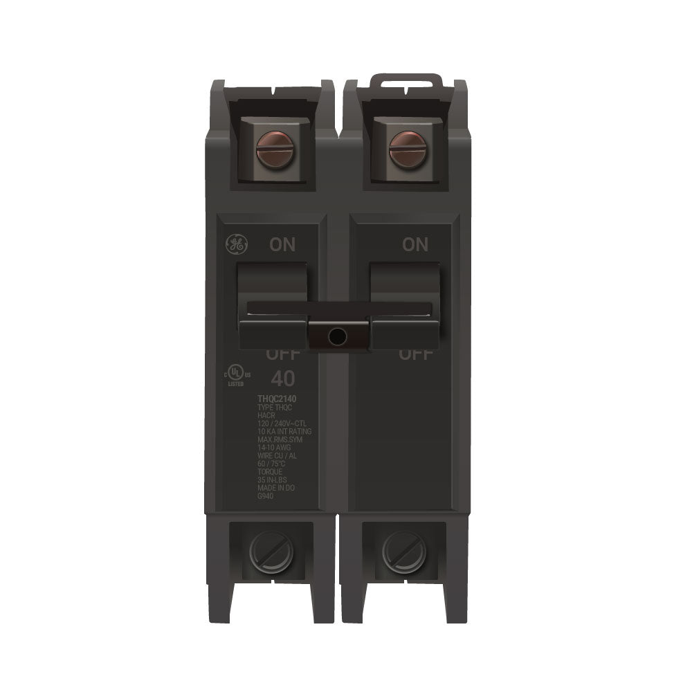 General Electric THQC2140 Circuit Breaker | 240V 40A 2P 10kA@120/240V Bolt-On Q-Line