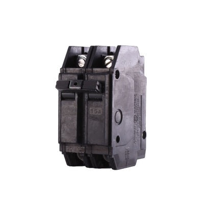 General Electric THQC22015WL Circuit Breaker | 240V 15A 2P 10kA@240V Feed-Thru Q-Line