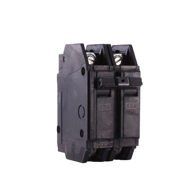 General Electric THQC22015WL Circuit Breaker | 240V 15A 2P 10kA@240V Feed-Thru Q-Line