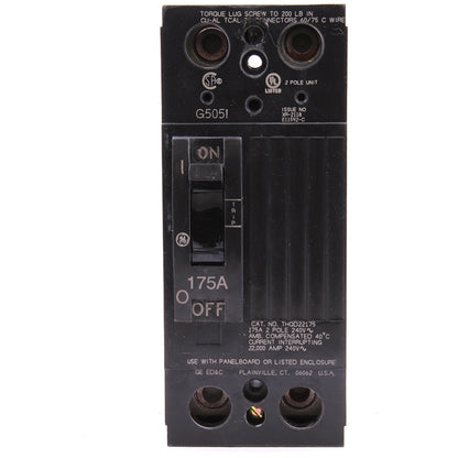General Electric THQD22175WL Circuit Breaker | 240V 175A 2P 22kA@240V Feed-Thru Q-Line