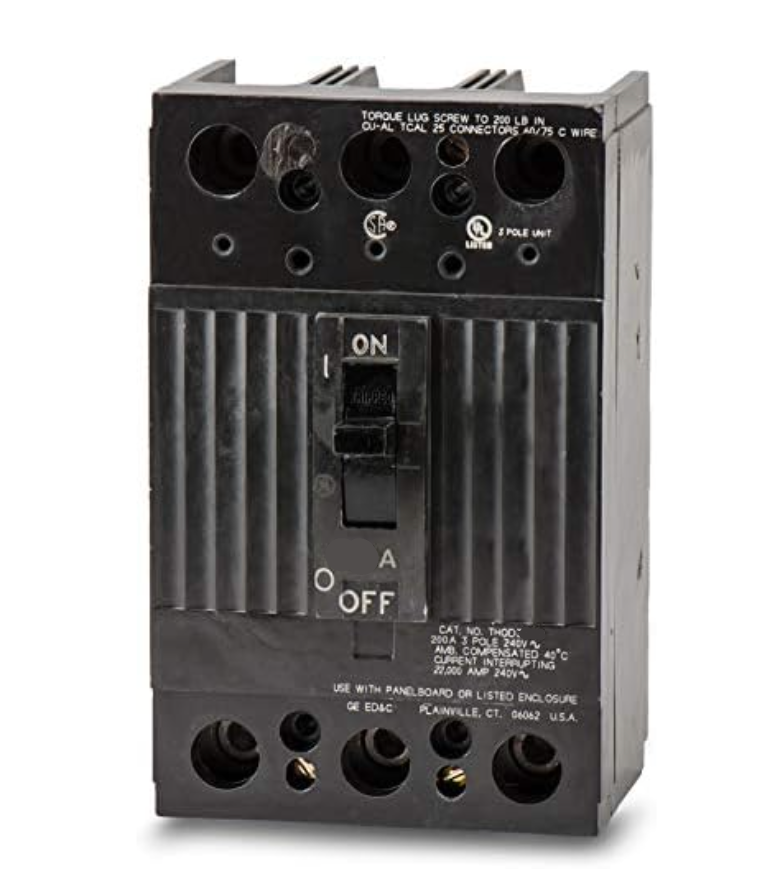 THQD32225X2 - General Electric Bolt-On 240V 225A 3 pole circuit breaker 22kA@240V - Essential Electric Supply