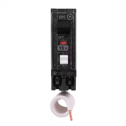 General Electric THQL1115AFP2 Circuit Breaker | 240V 15A 1P 10kA@240V Plug-In Q-Line