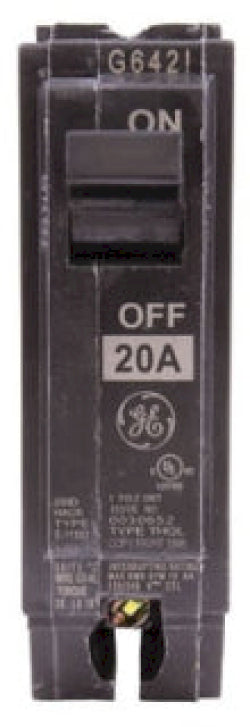 General Electric THQL1120 Circuit Breaker | 120V 20A 1P 10kA@120V Plug-In Q-Line