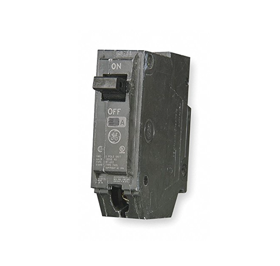THQL1125 - General Electric Plug-In 25 Amp 1 Pole Circuit Breaker - Essential Electric Supply