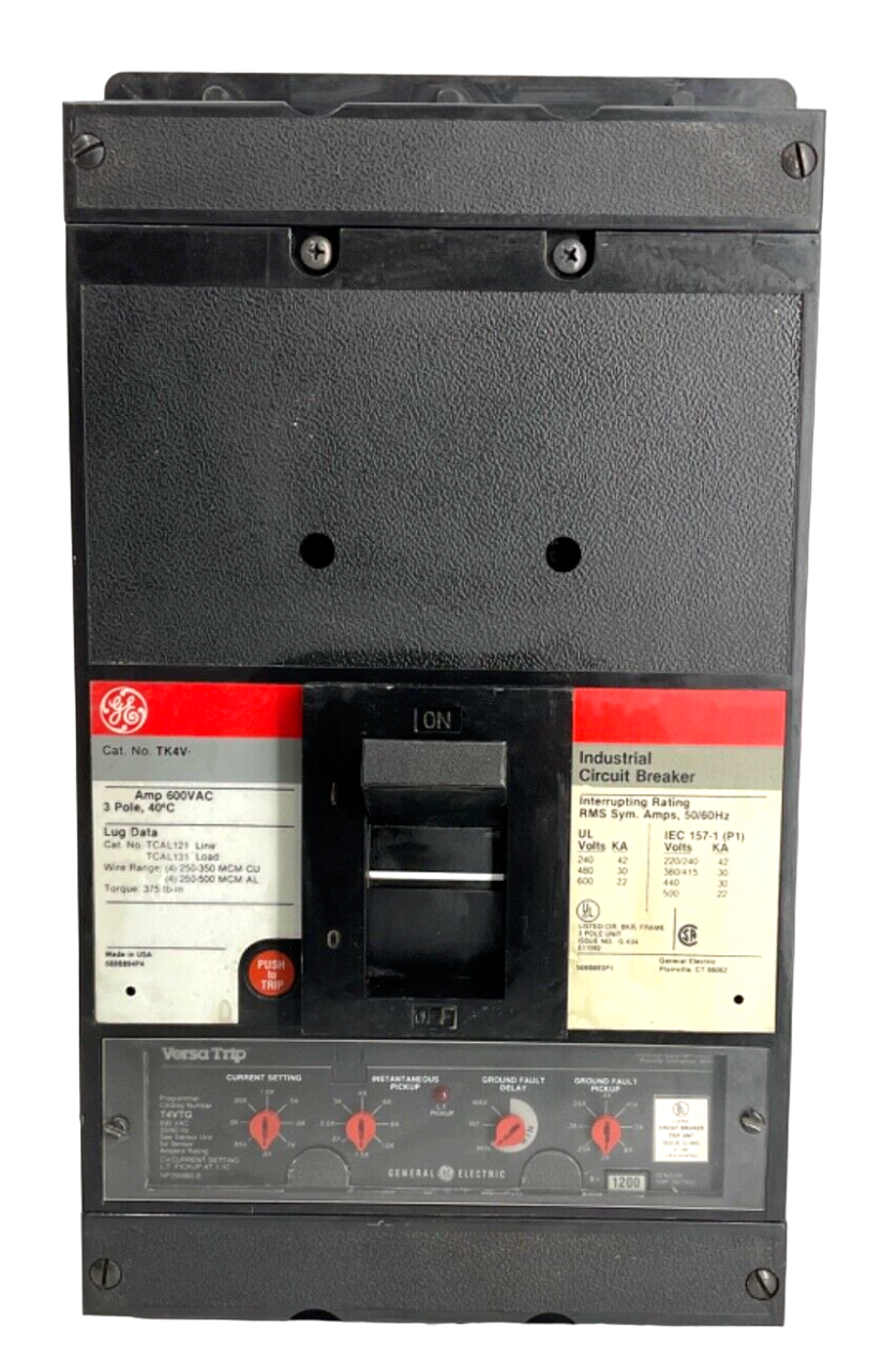 TK4V4610NG General Electric Molded Case Circuit Breaker MicroVersaTrip 1000A 600V - Essential Electric Supply