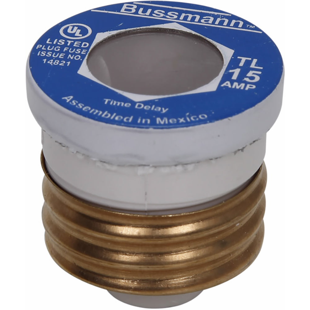 Bussmann TL-15 Bus Plug Fuse 15A 125V TL