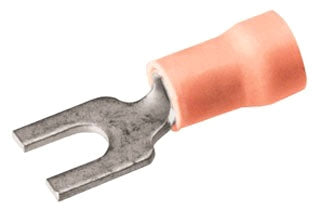 Burndy TP1610F Terminal Ring Tongue Copper Vinyl-Insulated #8-#10 Studs 22-16 AWG