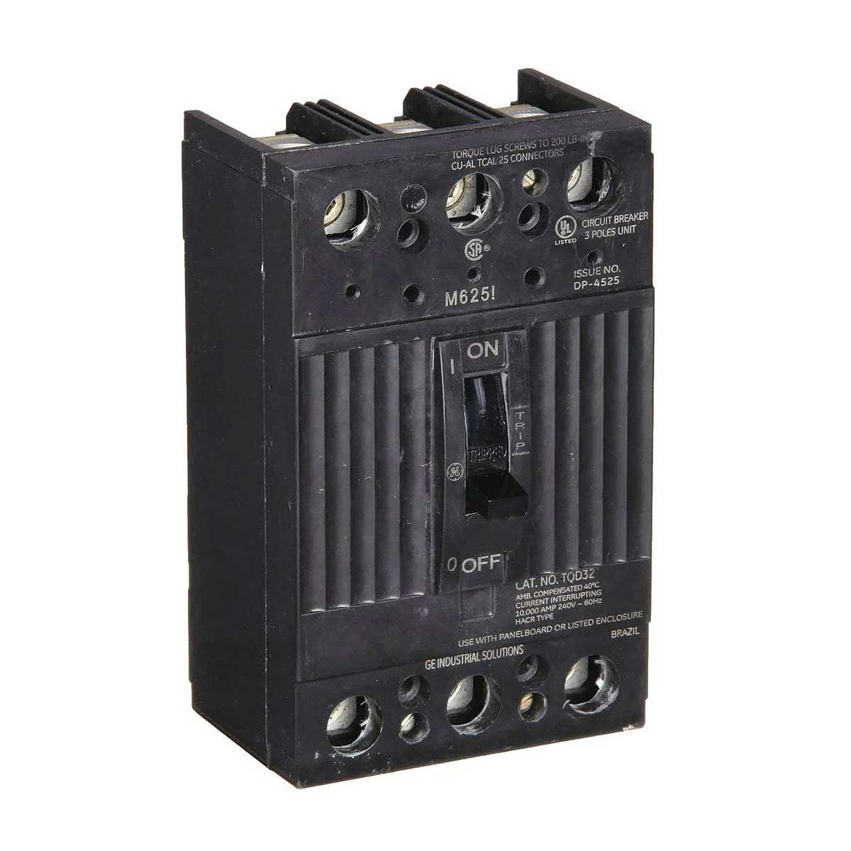 General Electric TQD32200WL Circuit Breaker | 240V 200A 3P 10kA@240V Feed-Thru Q-Line