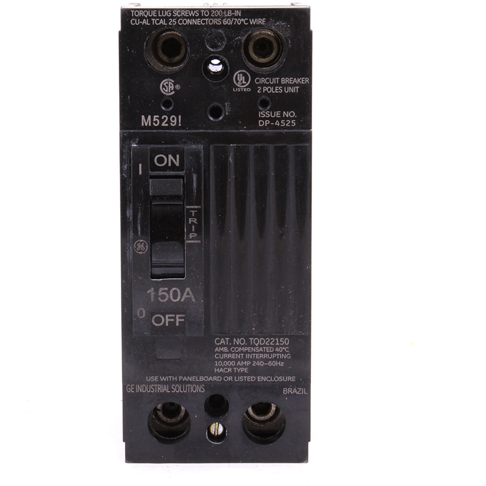 General Electric TQD22150WL Circuit Breaker | 240V 150A 2P 10kA@240V Feed-Thru Q-Line