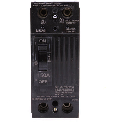 General Electric TQD22150WL Circuit Breaker | 240V 150A 2P 10kA@240V Feed-Thru Q-Line