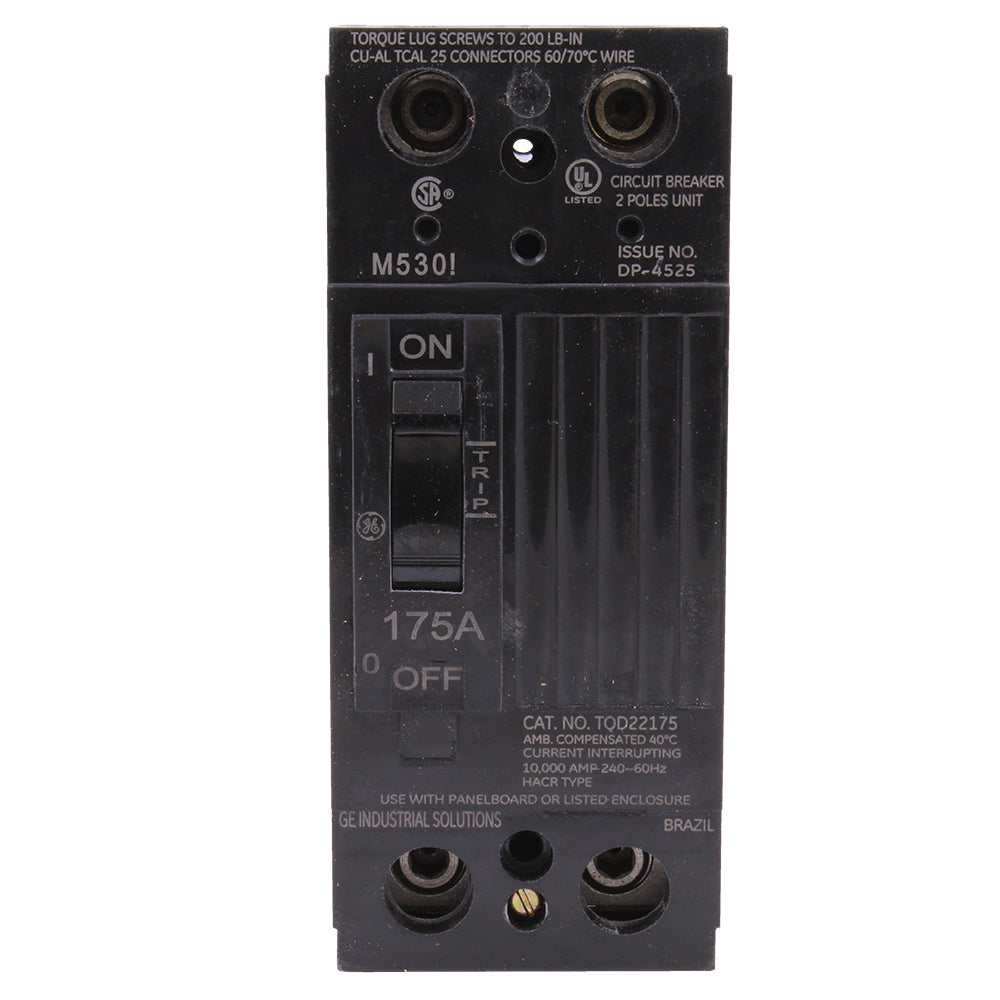 General Electric TQD22175WL Circuit Breaker | 240V 175A 2P 10kA@240V Feed-Thru Q-Line
