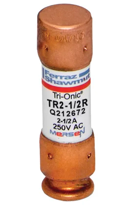 Ferraz Shawmut TR2-1/2R Fuse | Tri-Onic TR 250V 2A