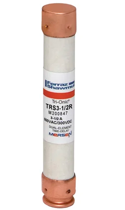 Mersen TRS3-1/2R Low Voltage Fuse 600V 3A 200kA@600V RK5 Tri-Onic