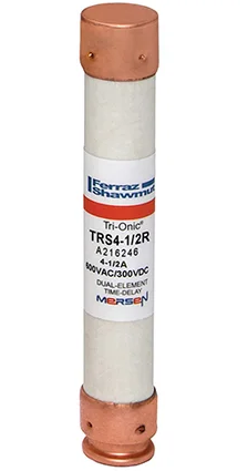 Mersen TRS4-1/2R Low Voltage Fuse | 600V 4A 200kA@600V RK5 Tri-Onic