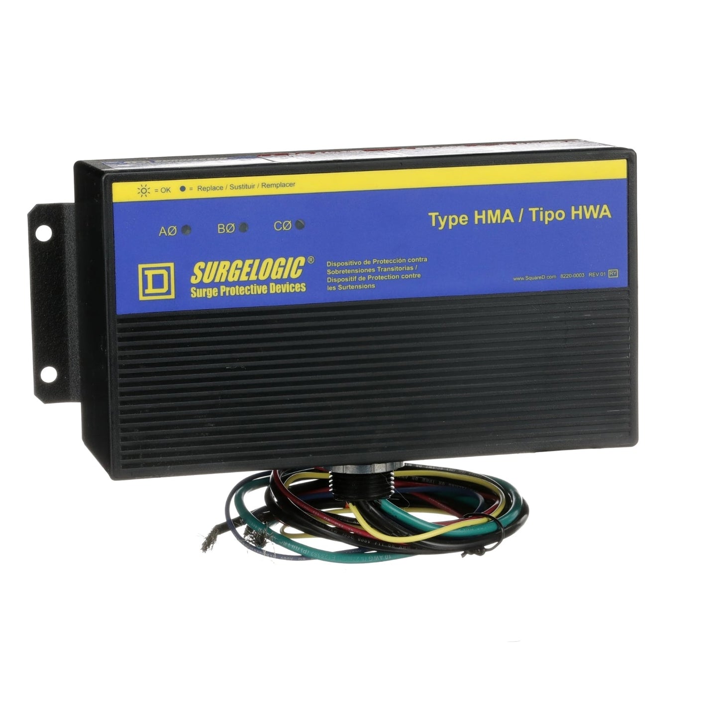 Square D TVS5HWA10X Circuit Breaker | SURGELOGIC TVS 480VV
