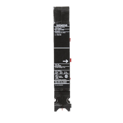 Siemens U01ED60 Circuit Breaker Under Voltage Release | 120V Sentron Series