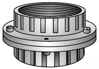 Appleton UNF600 Rigid Conduit Union Female/Female 6-Inch Concretetight