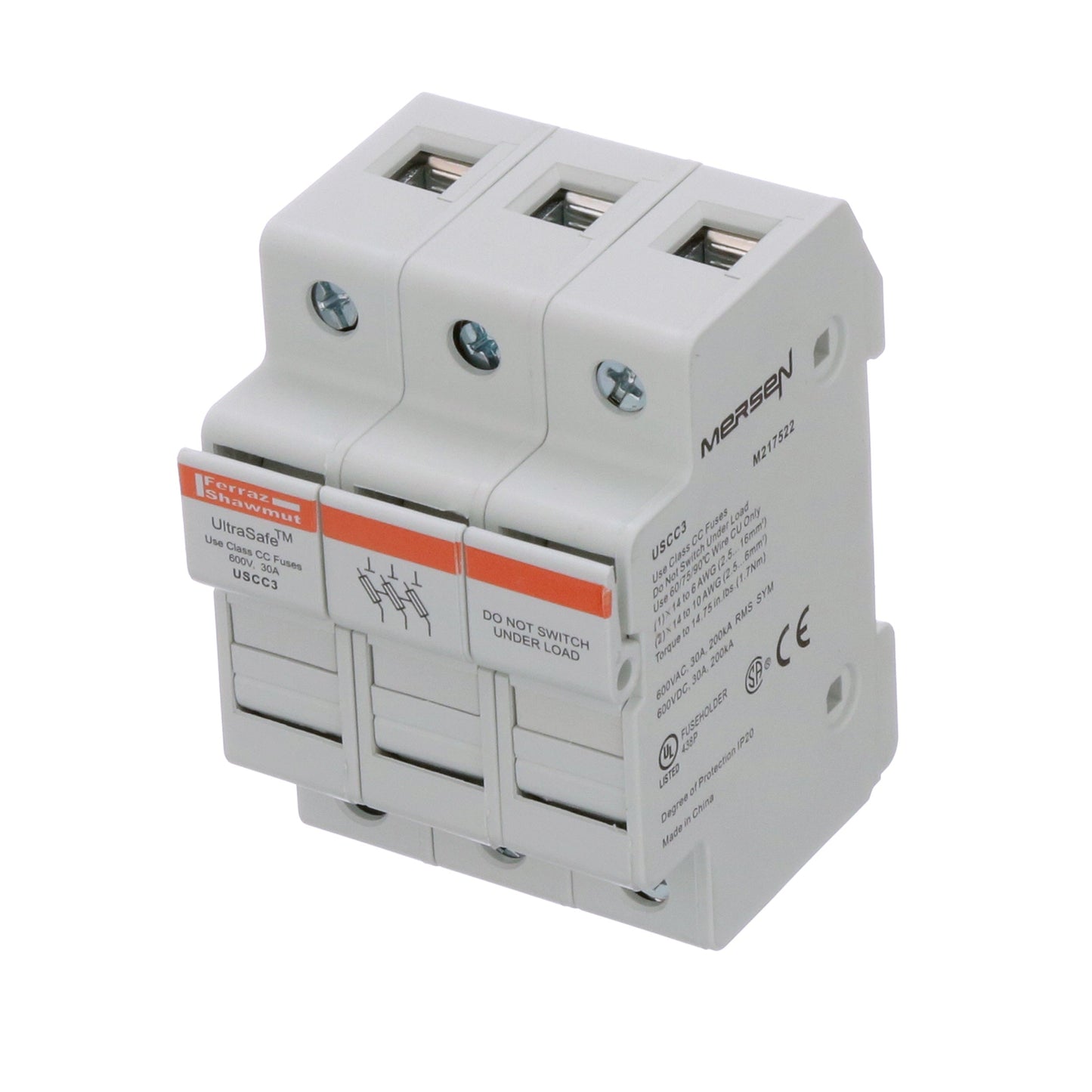 Ferraz Shawmut USCC3 Fuse Block Ultrasafe