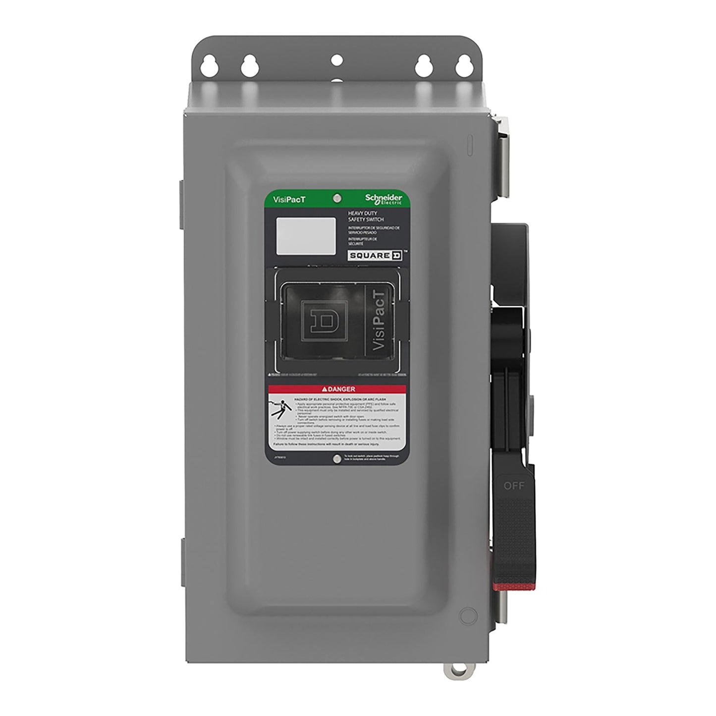 Square D VH222AWKGL Disconnect Switch | 240V 60A 2P Fusible VH