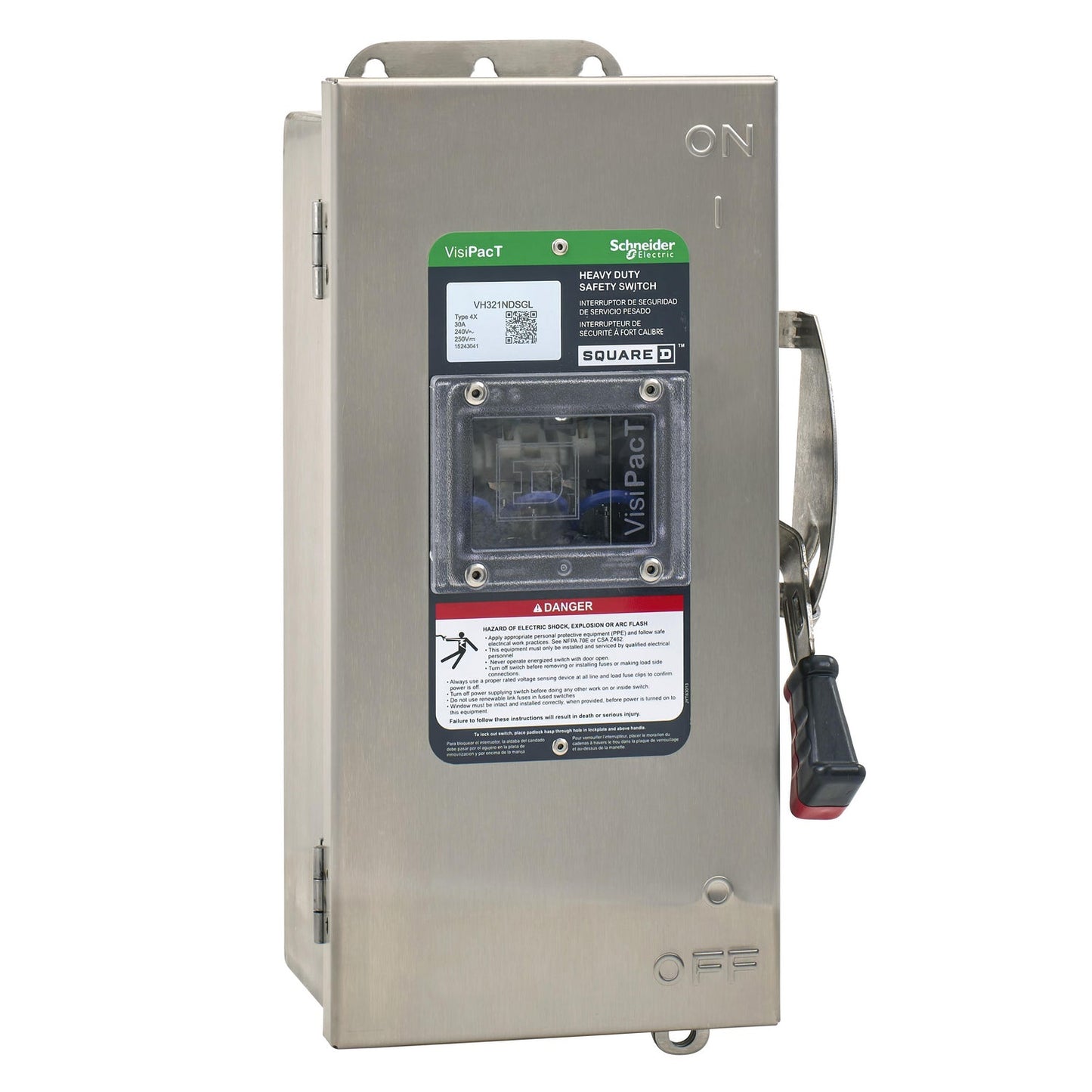 Square D VH321NDSGL Switch | 240V 30A 3P Fusible VH