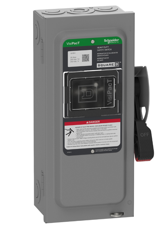Square D VH361 Disconnect Switch (Fusible) 30A 600V Nema 1 - Essential Electric Supply