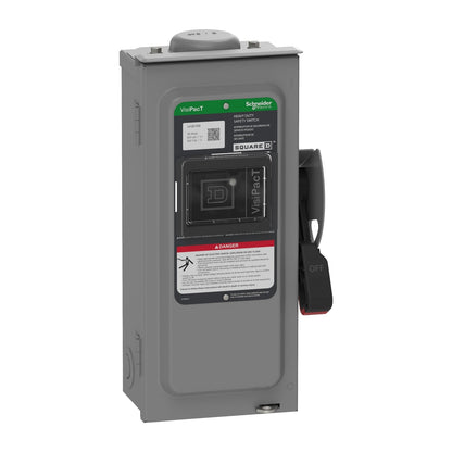Square D VH361RB Switch | 600V AC/DC 30A 3P Fusible Disconnect VH
