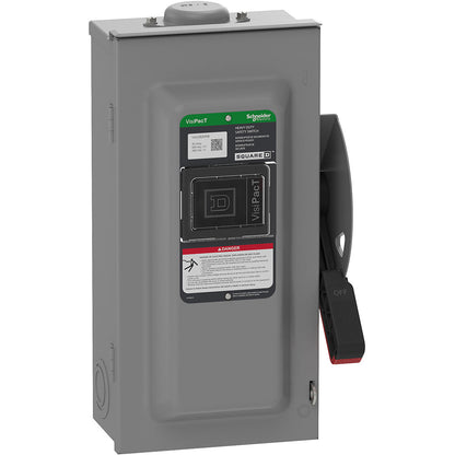 Square D VHU362NRB Disconnect Switch | 600V AC/DC 60A Non-Fusible