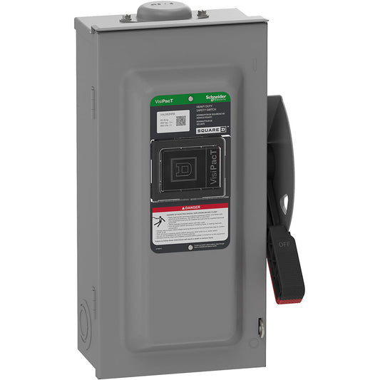 Square D VHU362NRB Disconnect Switch | 600V AC/DC 60A Non-Fusible