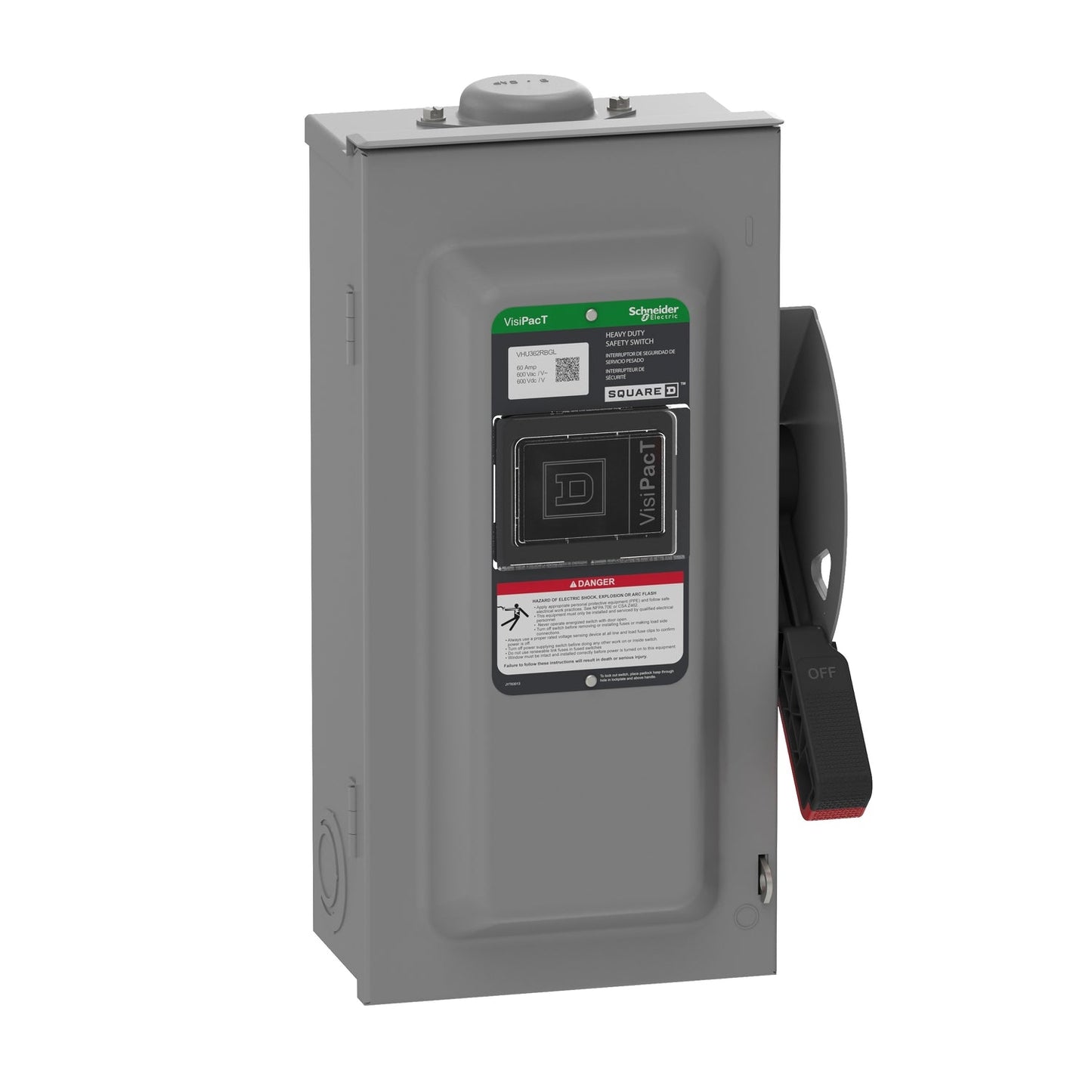 VHU362RBGL Square D disconnect switch  60A 600V Non-Fusible - Essential Electric Supply