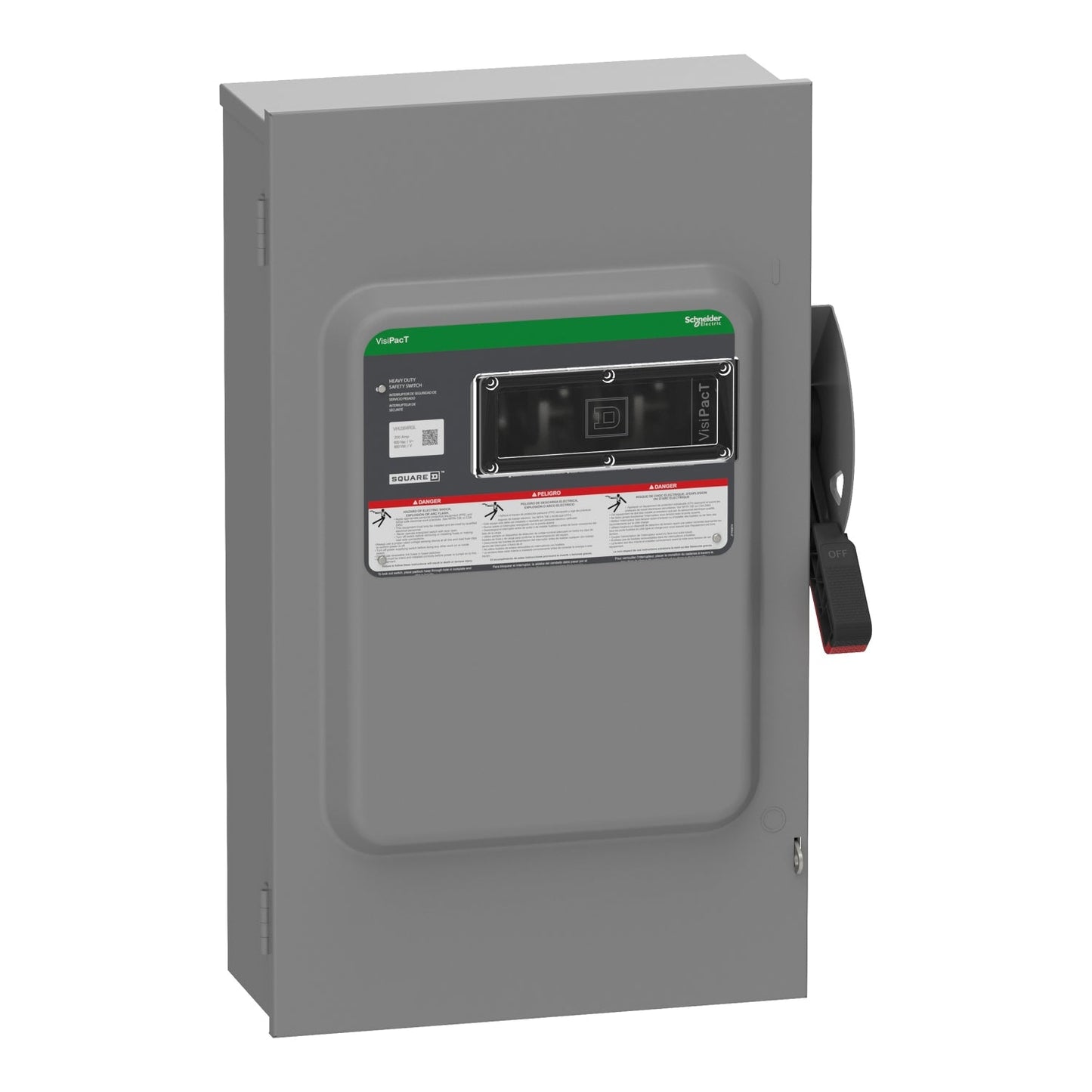 Square D VHU364RGL Disconnect Switch | 3P 200A 600V Non-Fusible VH