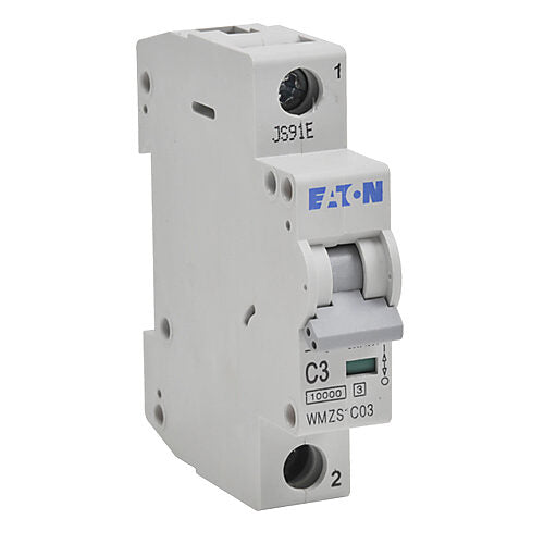 Cutler Hammer WMZS1C03 Circuit Breaker | 480V 3A 1P 10kA@277/480V Feed-Thru WMZS Series