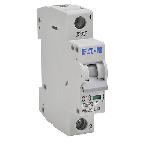 Cutler Hammer WMZS1C13 Circuit Breaker | 480V 13A 1P Feed-Thru Thermal Magnetic WMZS Series